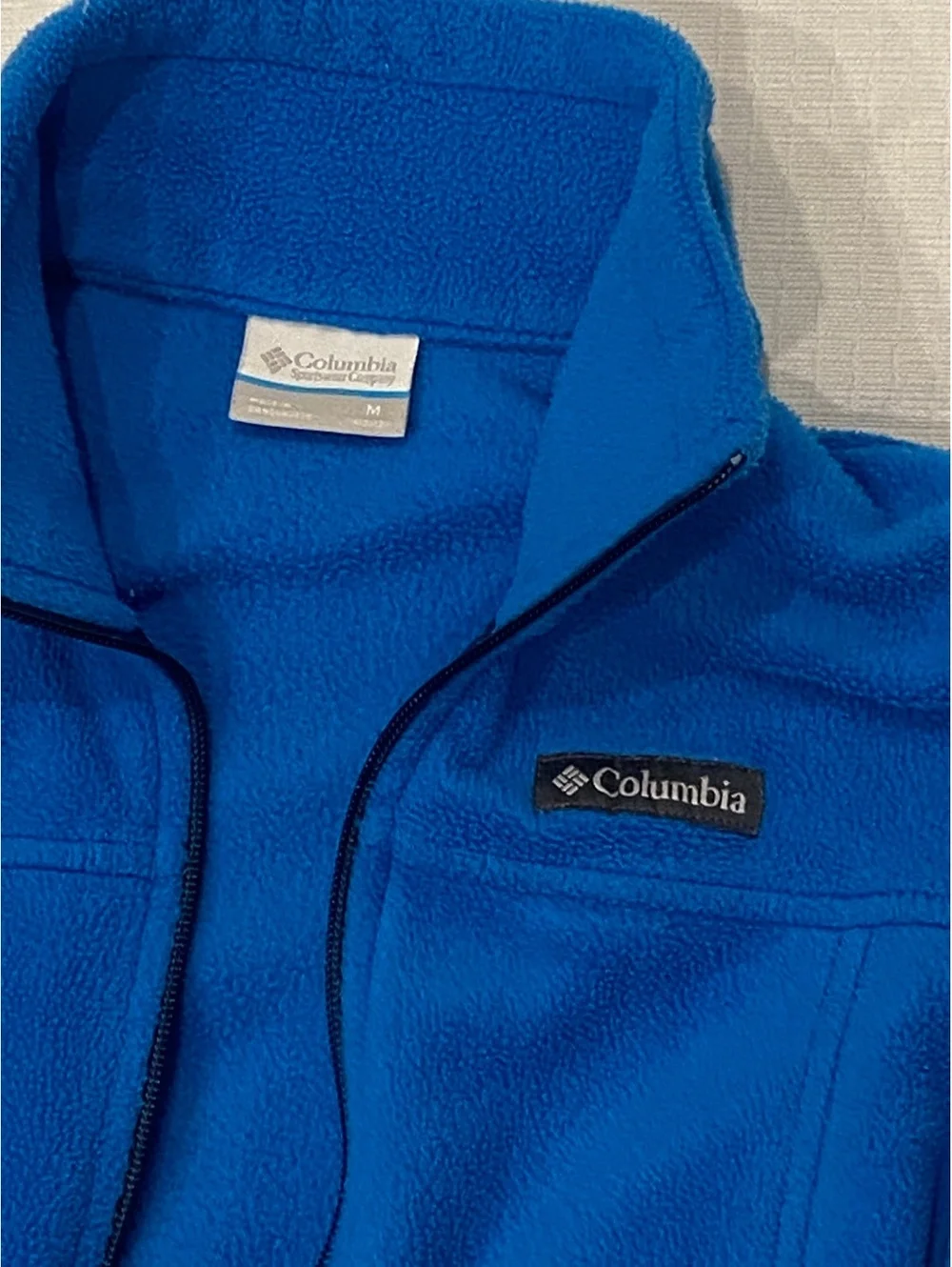 Columbia Blue Fleece Jacket Medium